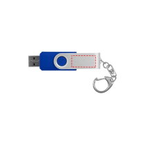 Rotate USB with keychain