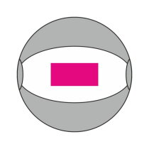 Opblaasbare strandbal met logo