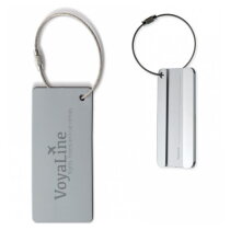 Alu bagagelabel rechthoek