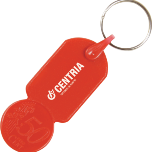 Sleutelhanger winkelwagenmunt