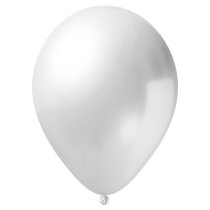 Reclameballonnen (90/100)-metallic-wit