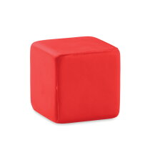 SQUARAX Anti-stress vierkant rood relatiegeschenken