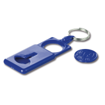 Sleutelhanger 50 cent CartCoin Luxe Blauw