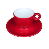 Bola Koffie rood-roomwit 15 cl. Set