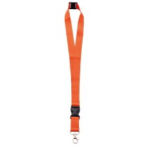 Neklint 2cm met safety break Oranje acc. Oranje