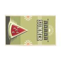 Full color RPET strandhanddoek 350 g/m&sup2; 180 x 100 cm