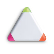 TRIANGULO 3 Kleuren markeerstift wit bedrukken