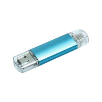 Aluminium On-the-Go (OTG) USB-stick