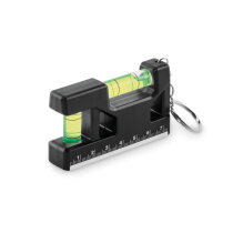 MAGEVEL Magnetische waterpas ABS sleutelha Zwart
