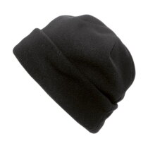 Polyester fleece (200 gr/m²) muts Elliana zwart