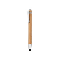 Bamboe touchscreen pen, bruin bedrukken