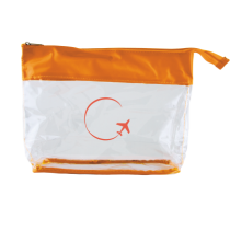 Toilettas transparant gekleurde bies