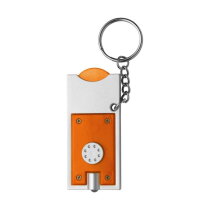 PS sleutelhanger met muntje Madeleine oranje
