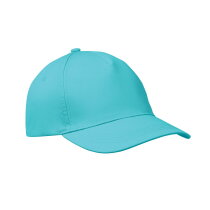 BUZZ Baseballcap met 5 panelen Turquoise