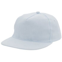 Brushed Honkbal Cap Wit acc. Wit