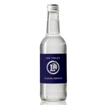 Glazen fles mineraalwater 330 ml, wit