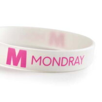 Siliconen armband wit