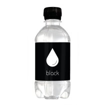 Bronwater 330 ml Visitekaartje zwart