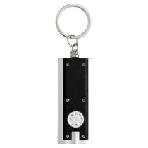 ABS sleutelhanger met LED zwart