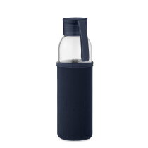 EBOR Gerecyclede glazen fles 500 ml Donker marineblauw
