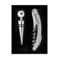 RVS wijn cadeauset Eve zilver