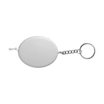 ABS sleutelhanger met rolmaat Lorena wit