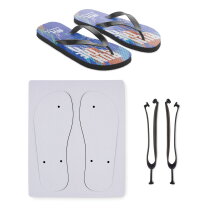 DO MEL Sublimatie strandslippers zwart