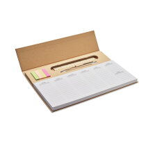 MEMWEEK Weekplanner op bureaublad Beige