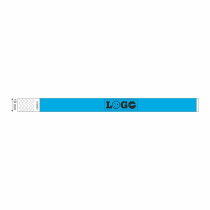 Festivalbandje Budget Slim neon-blauw