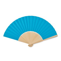 FANNY PAPER Waaier bamboe turquoise
