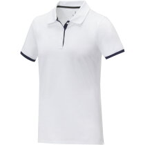 Morgan duotone Dames polo met korte mouwen