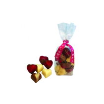 Zakje room hartjes bonbons 400 gram