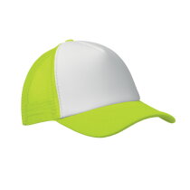 BUBBLE Truckers baseball cap Wit/Neongeel