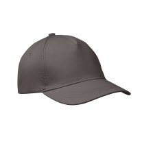 BUZZ Baseballcap met 5 panelen Steengrijs