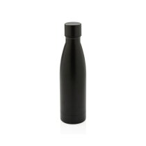 RCS gerecycled RVS unikleur vacuümfles zwart