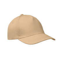 BUZZ Baseballcap met 5 panelen Ivoor