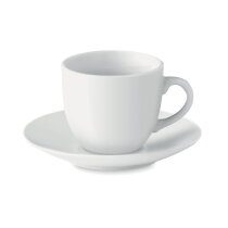 ESPRESSO Kop en schotel 80 ml wit