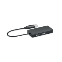 HUB-C Aluminium USB hub 3 poorten zwart