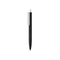 X3 zwart soft touch pen, transparant bedrukken