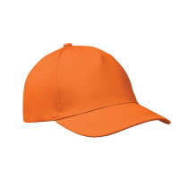 BUZZ Baseballcap met 5 panelen Oranje