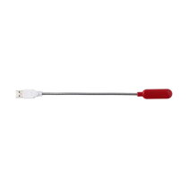 ABS en metalen laptop lamp Lola rood