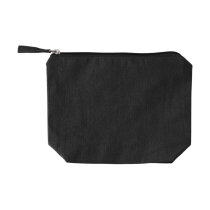 Gerecyclede katoenen cosmetische tas (180 gsm) Cressida zwart