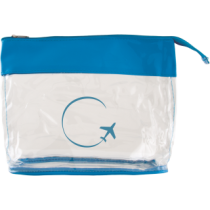 Toilettas transparant gekleurde bies