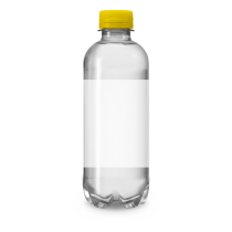 Mineraalwater in 100% R-PET-flesje bedrukken