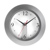ABS wandklok Ali zilver