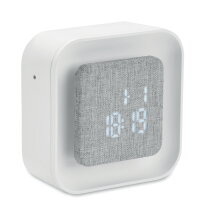 LUCE Gerecyclede ABS/RPET wekker Wit