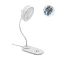VINTO Bureau ventilator en lader wit