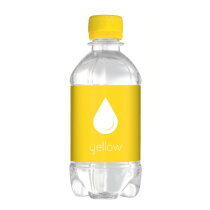 Bronwater 330 ml Visitekaartje met pepermunt geel