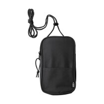 Polyester rPET (600D) kruisschoudertas Gracelyn zwart
