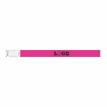 Festivalbandje Budget Slim neon-roze